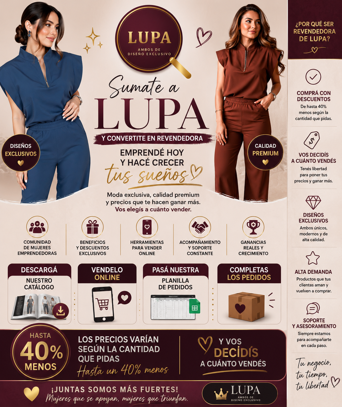 Programa de revendedoras LUPA AMBOS